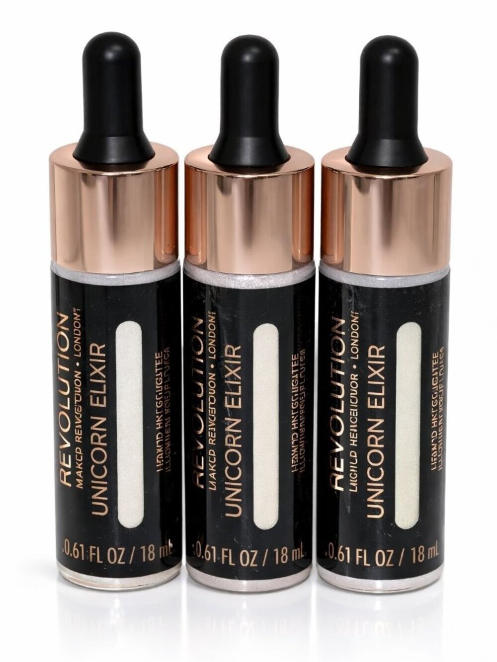 Revolution Liquid Highlighter Unicorn Elixir 3 Pack